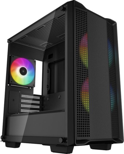 DeepCool CC360 ARGB, schwarz, Glasfenster