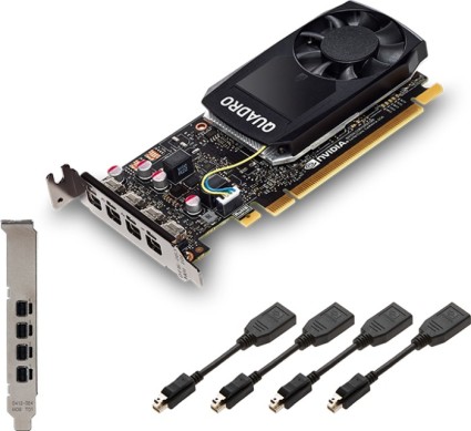 PNY Quadro P1000, 4GB GDDR5, 4x mDP (VCQP1000-PB)