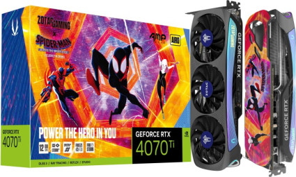 Zotac Gaming GeForce RTX 4070 Ti AMP AIRO SPIDER-MAN: Across the Spider-Verse Bundle