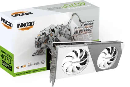 INNO3D GeForce RTX 4070 Ti SUPER Twin X2 OC White