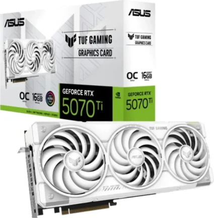 ASUS TUF Gaming GeForce RTX 5070 Ti OC White